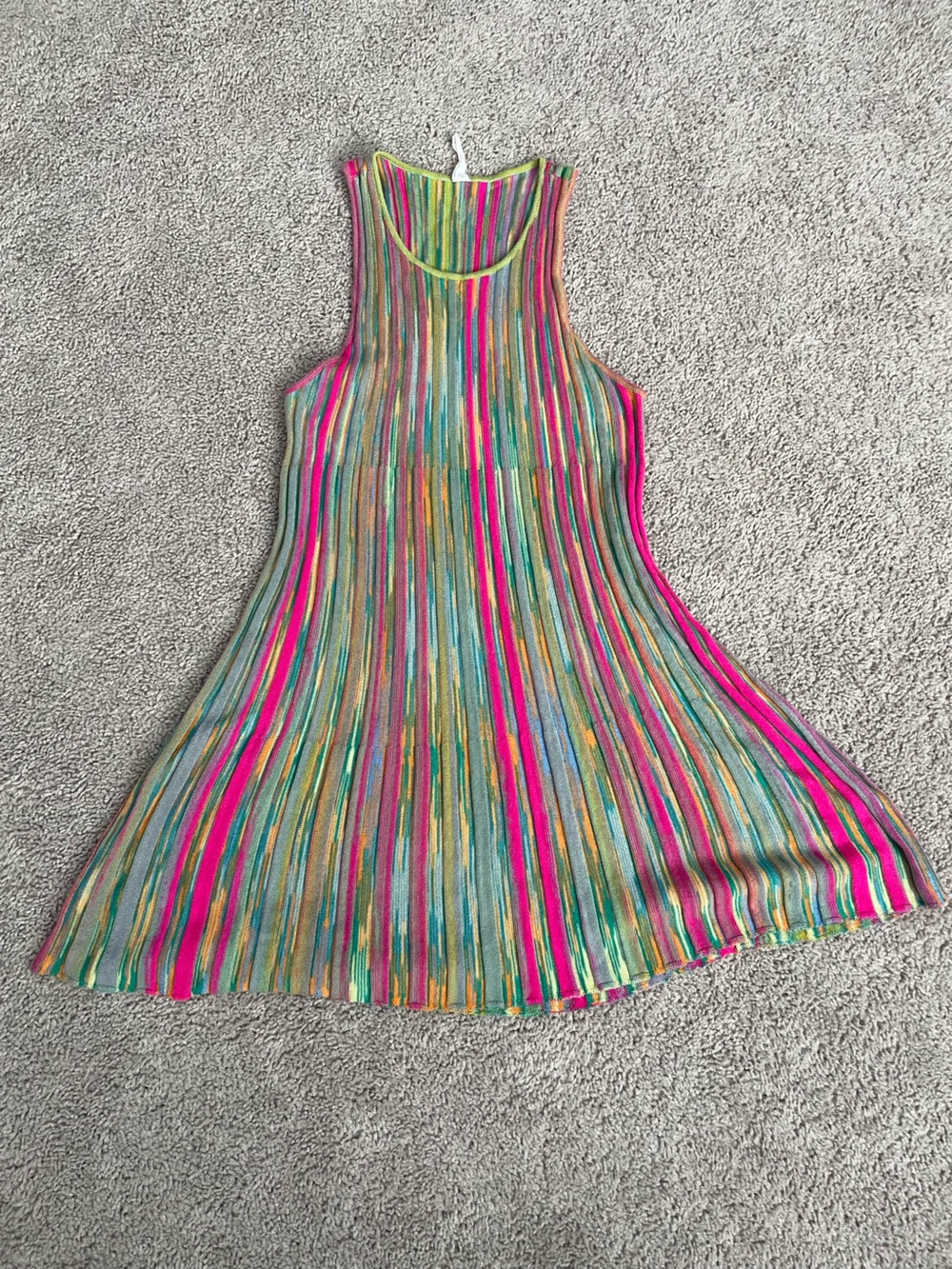 Daily Practice by Anthropologie Multicolor Striped Ribbed Knit Dress